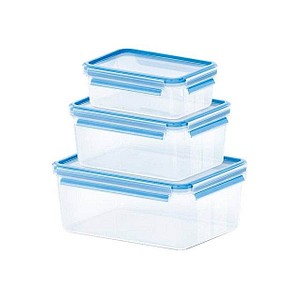 emsa Frischhaltedose CLIP & CLOSE, 3er Set, 1,0/2,3/3,7 L