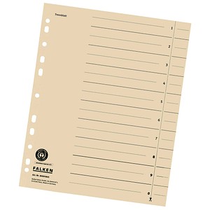 FALKEN Trennblätter 1-10 beige, 100 St.