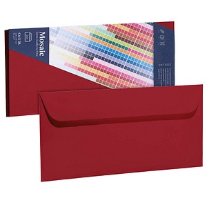 artoz Briefumschläge Mosaic DIN lang ohne Fenster rot 20 St.