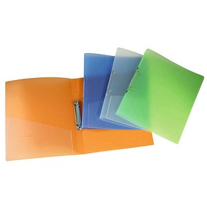 12 DONAU Ringbücher 2-Ringe weiß, blau, grün, orange 3,40 cm DIN A4