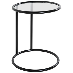 HAKU Möbel Beistelltisch Glas schwarz 45,0 x 45,0 x 55,0 cm