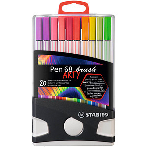 STABILO Pinselstift Pen 68 brush ARTY, 20er ColorParade