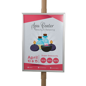 update displays Klapprahmen silber 64,3 x 89,0 cm