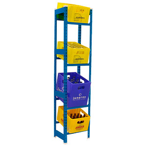 Simonrack Getränkekistenregal SIMONBOTTLE 4 8425437119491 blau 40,0 x 30,0 x 200,0 cm Simonrack Getränkekistenregal SIMONBOTTLE 4 8425437119491 blau 40,0 x 30,0 x 200,0 cm