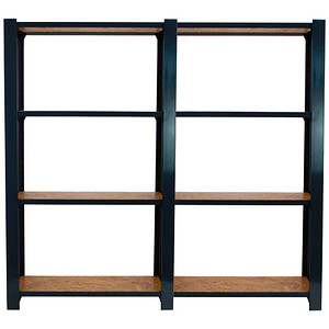 Simonrack Schwerlastregal OFFICLICK 4 8425437127786 anthrazit, braun 160,0 x 30,0 x 150,0 cm