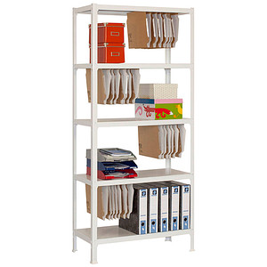 Simonrack Schwerlastregal FILECLICK PLUS 5 8435104939444 weiß 100,0 x 36,0 x 180,0 cm