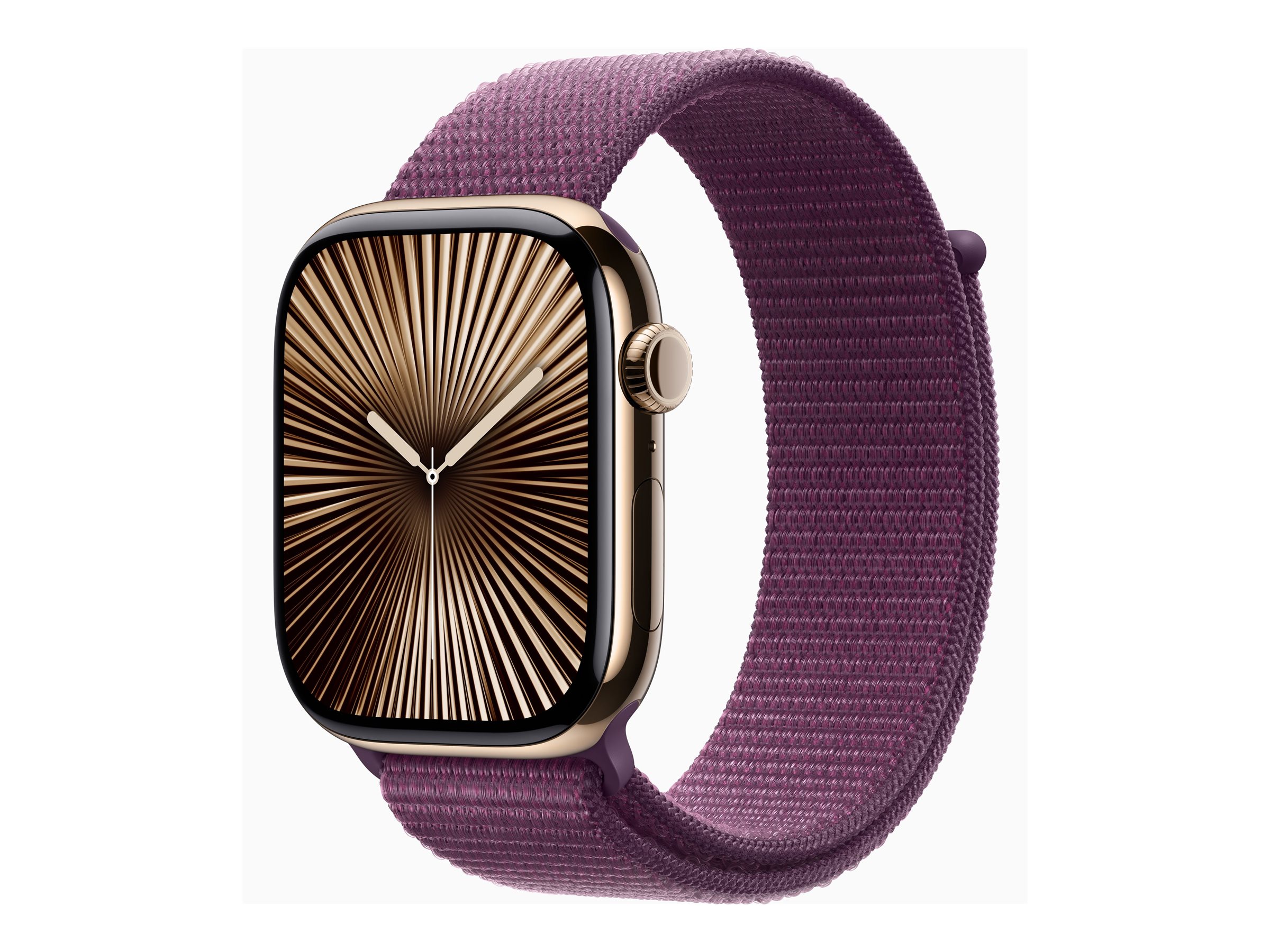 Apple Watch Series 10 46 mm Aluminium (GPS+Cellular) Sport Loop  pflaume, roségold