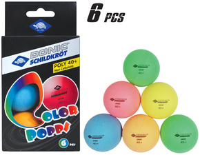 DONIC SCHILDKRÖT Tischtennisball "Color Popps", sortiert DONIC SCHILDKRÖT Tischtennisball "Color Popps", sortiert