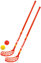 SCHILDKRÖT Fun-Hockey Set, 4-teilig, rot / gelb