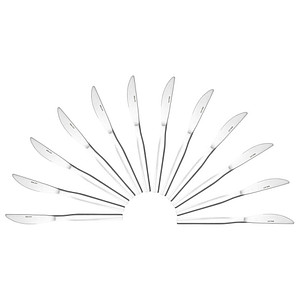 12 solex® Messer Skai silber