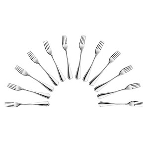 12 HEPP Dessertgabeln Contour silber