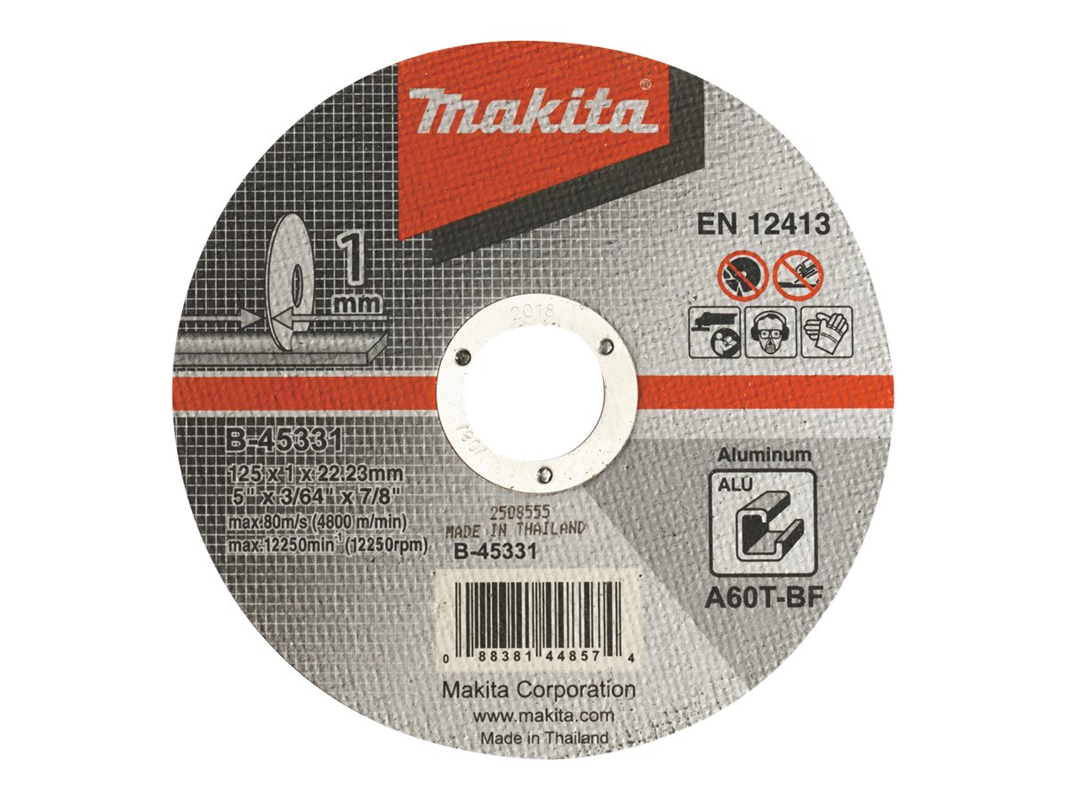 MAKITA - Schneidscheibe - für Aluminium - 10 Stücke - 125 mm - Körnung: A60T-BF