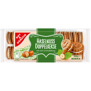 GUT&GÜNSTIG Haselnuss Doppelkekse Kekse 250,0 g