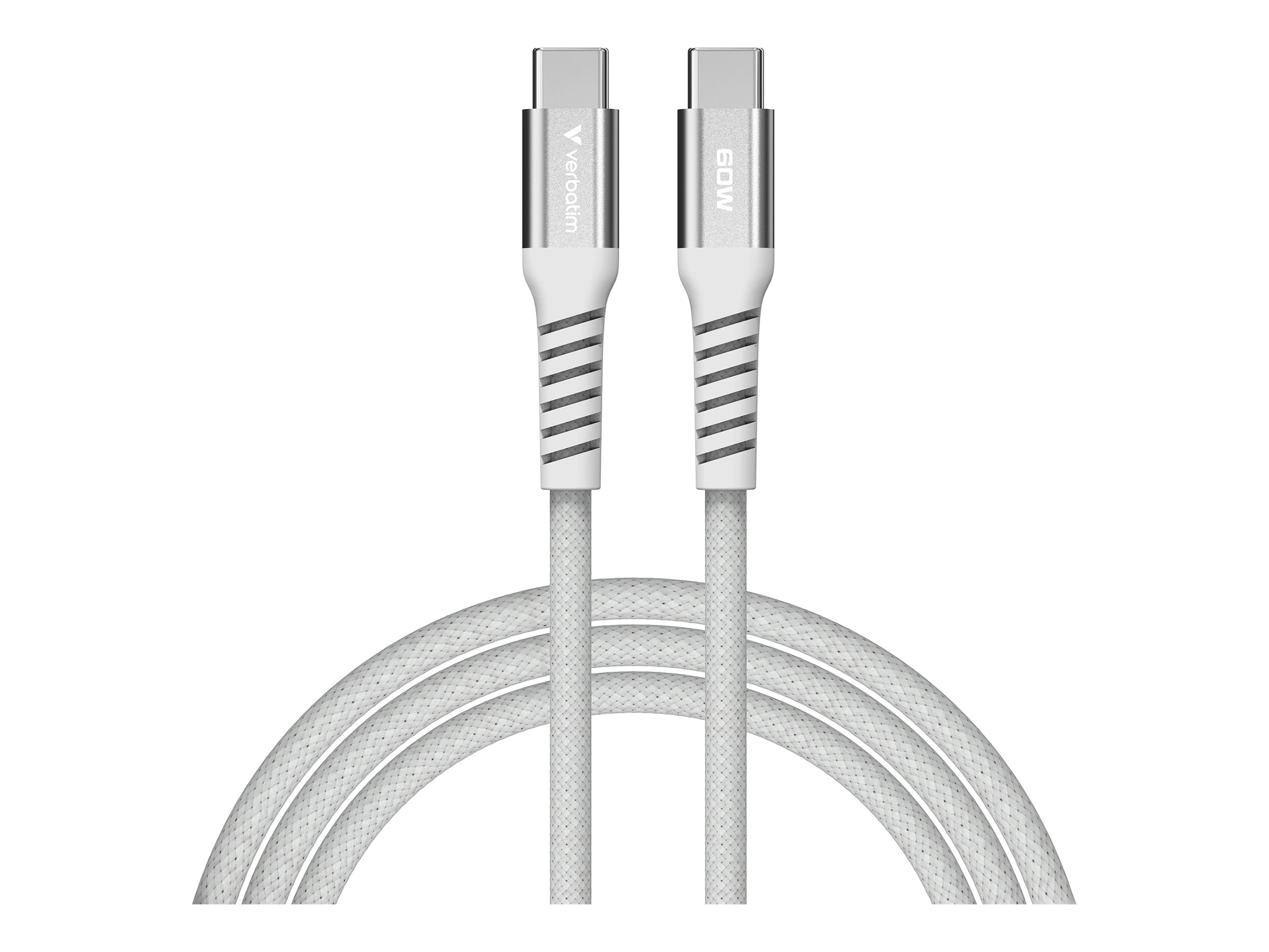VERBATIM SyncundCharge 60W 120cm USB-C/USB-C Magnetic grau  31850 (31850)