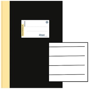 Ursus Geschäftsbuch DIN A4 liniert, schwarz Hardcover 384 Seiten Ursus Geschäftsbuch DIN A4 liniert, schwarz Hardcover 384 Seiten