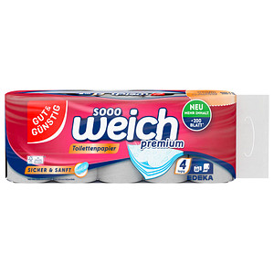 GUT&GÜNSTIG Toilettenpapier weich premium 4-lagig 10 Rollen GUT&GÜNSTIG Toilettenpapier weich premium 4-lagig 10 Rollen
