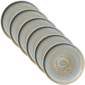 6 HEART & SOUL Dessertteller Perfect Match Breeze blau 21,0 cm