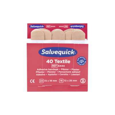 Söhngen Salvequick Pflaster-Strips | 40 Stück/Packung | elastisch Refill für Salvequick-Sofortpflaster - Cederroth Söhngen Salvequick Pflaster-Strips | 40 Stück/Packung | elastisch Refill für Salvequick-Sofortpflaster - Cederroth