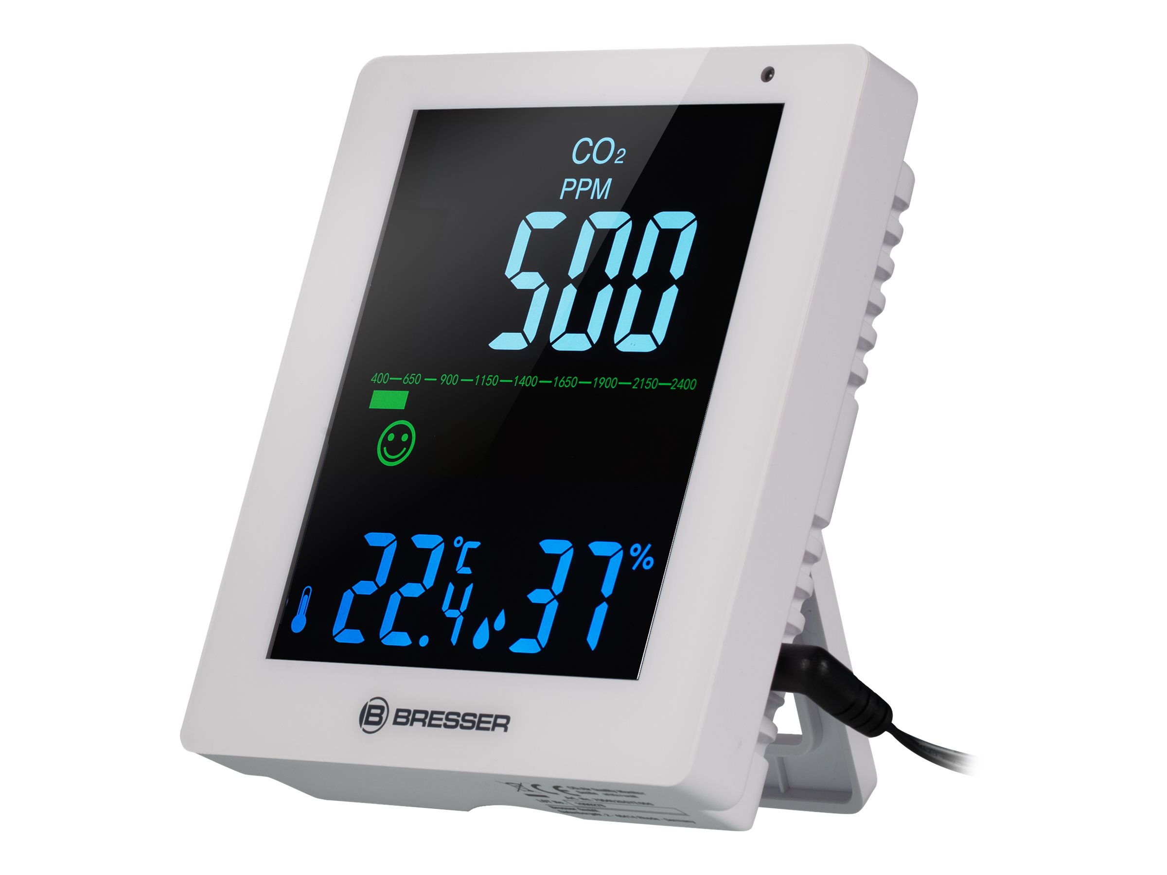 BRESSER CO² Luftqualitätsmonitor weiss