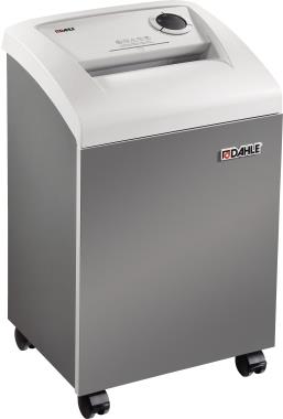 DAHLE 406air Aktenvernichter mit Partikelschnitt P-4 4 x 40 mm 17 Blatt grau