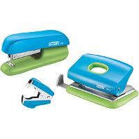 ACCOUNTING OFFICE SOFTWARE Rapid Locher und Heftgeräte Set Mini blau/grün