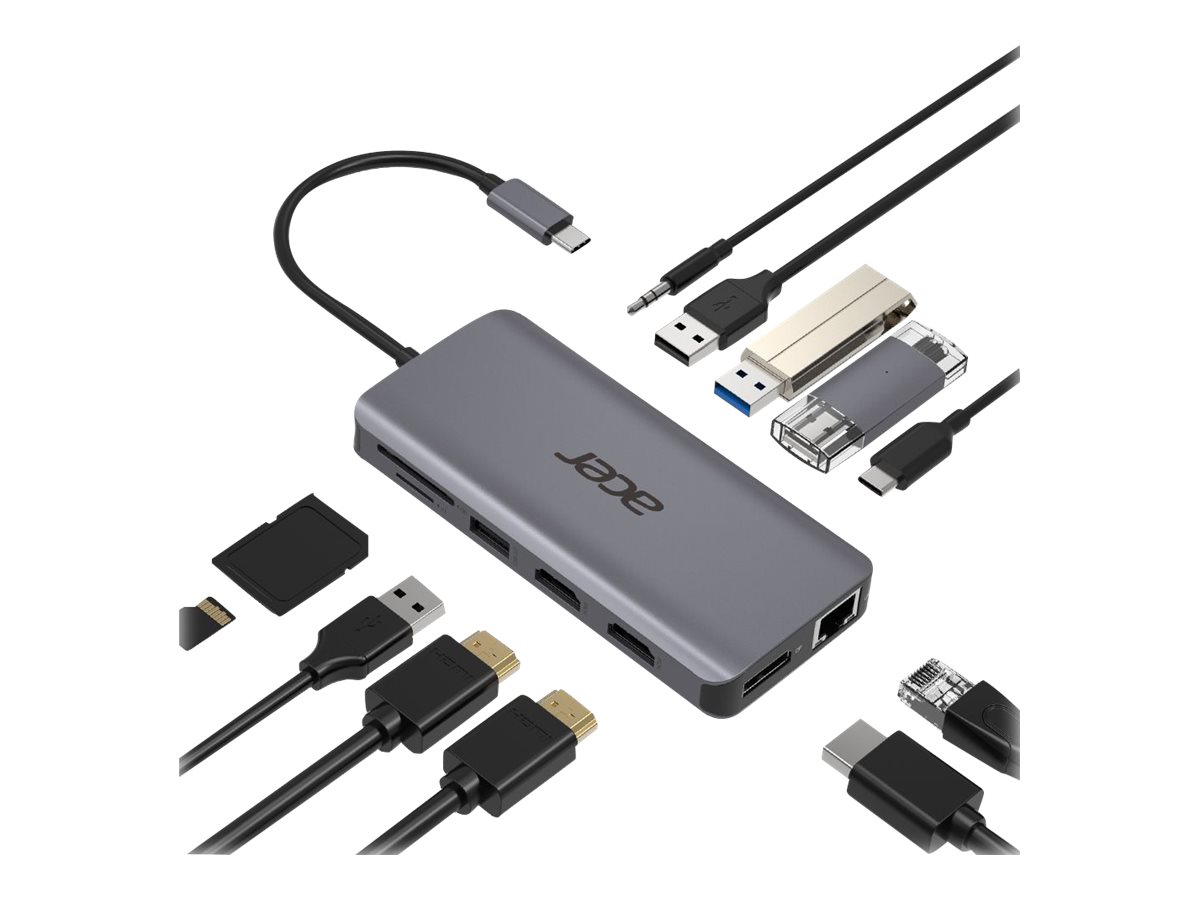 ACER 12in1 Type C dongle 2xUSB3.2/2xUSB2.0/1xSD/TF/1xDP ACER 12in1 Type C dongle 2xUSB3.2/2xUSB2.0/1xSD/TF/1xDP