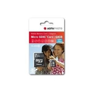 AGFA Photo Mobile High Speed 64GB MicroSDXC Class 10 + Adapter