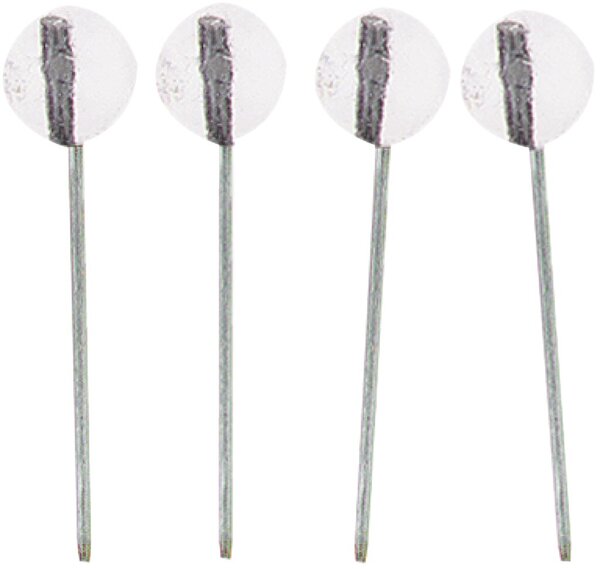 Markierungs-/Rundkopf-/Landkartennadel Kopfd.5mmx16mm glasklar