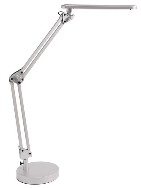 Tischleuchte LED, mit Fuß, silber, 20 LED´s, 230V / 7W, neutralweiß,