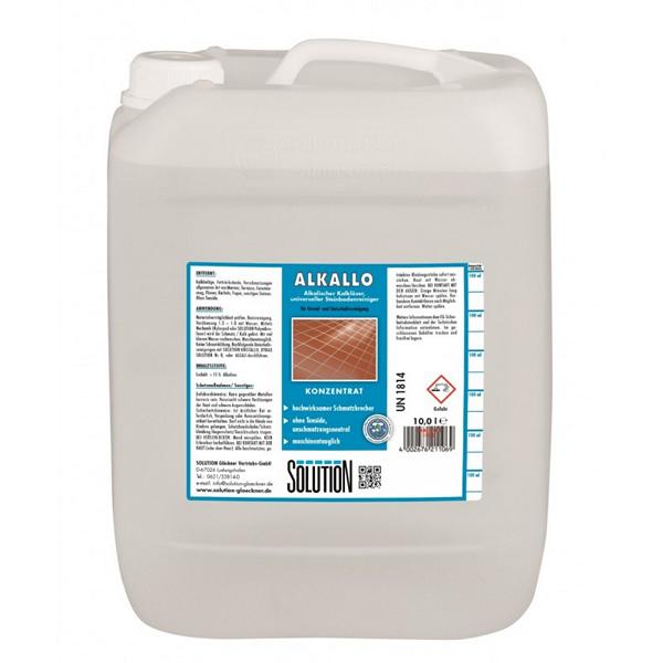 ALKALLO alkalischer Kalklöser | 10 Literuniverseller Steingrundreiniger, extremer Schmutzlöser