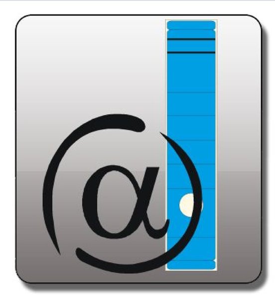 Rückenschild lang/breit selbstklebend, Farbe blau