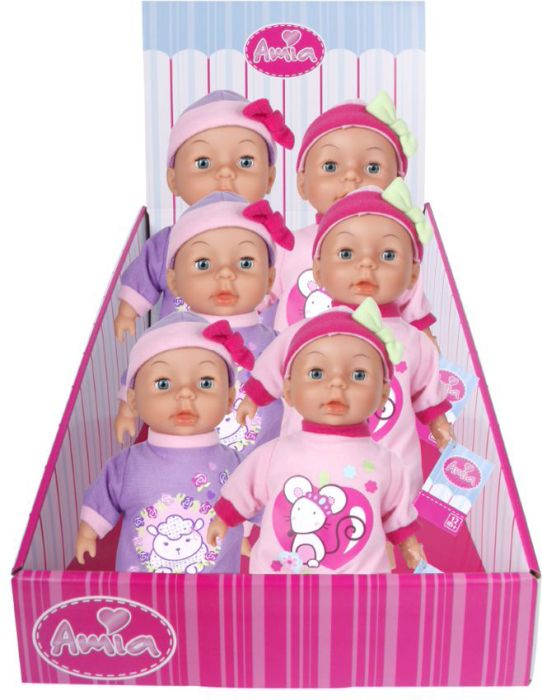AM Weichpuppe groß,28cm, sort.,i.Displ., Nr: 50007944 AM Weichpuppe groß,28cm, sort.,i.Displ., Nr: 50007944