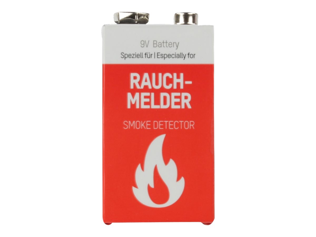 ANSMANN 1 Ansmann Lithium 9V-Block speziell für Rauchmelder