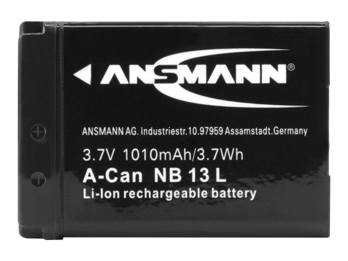 ANSMANN A-Can NB 13L für Canon PowerShot G7X. 3.7V / 1010mAh ANSMANN A-Can NB 13L für Canon PowerShot G7X. 3.7V / 1010mAh