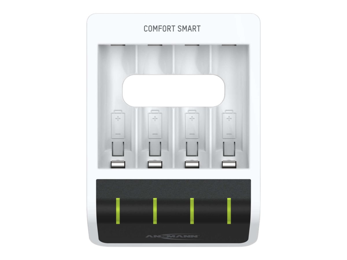 ANSMANN Comfort Smart Rundzellen-Ladegerät inkl. Akkus NiMH Micro (AAA), Mignon