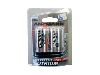 ANSMANN Extreme Lithium Batterie, Mignon (AA), VE: 4 Stück