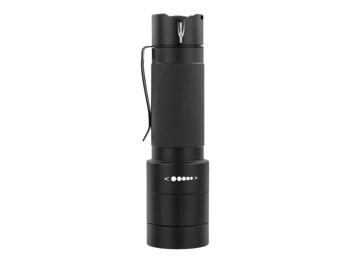 ANSMANN M250F LED Taschenlampe mit Gürtelclip, mit Handschlaufe batteriebetrieb