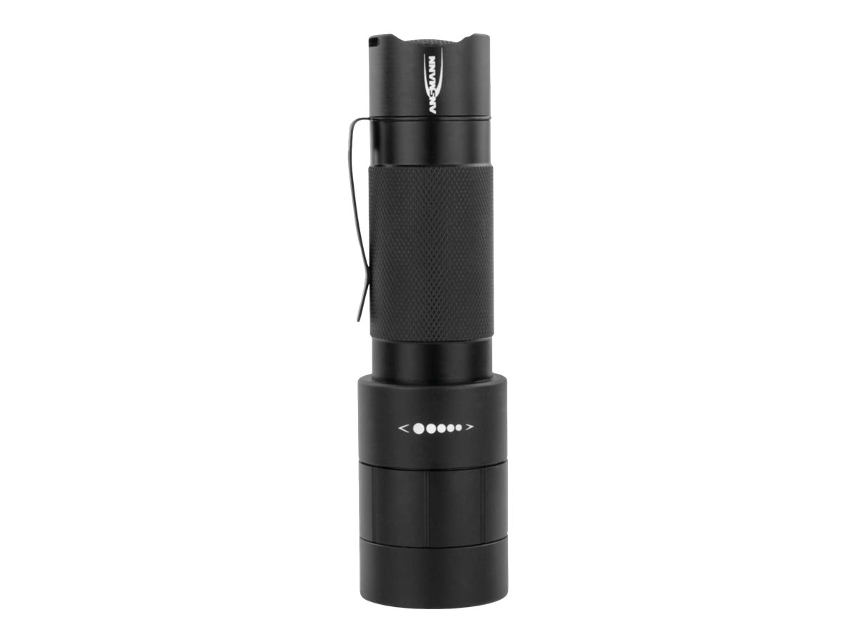 ANSMANN M350F LED Taschenlampe mit Gürtelclip batteriebetrieben 320 lm 241 g
