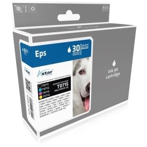 ASTAR 4er Pack Schwarz, Gelb, Cyan, Magenta Tintenpatrone