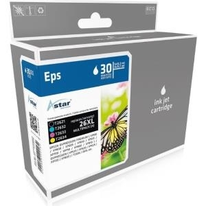 ASTAR 4er Pack Schwarz, Gelb, Cyan, Magenta Tintenpatrone