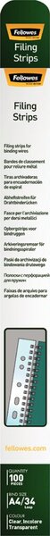 Abheftstreifen A4 transparent 21 Stanzlöcher