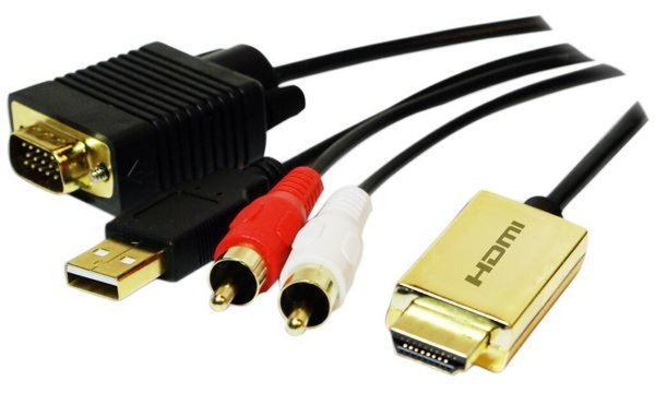 Adapter von HDMI auf VGA +Audio, CV0052A Retail