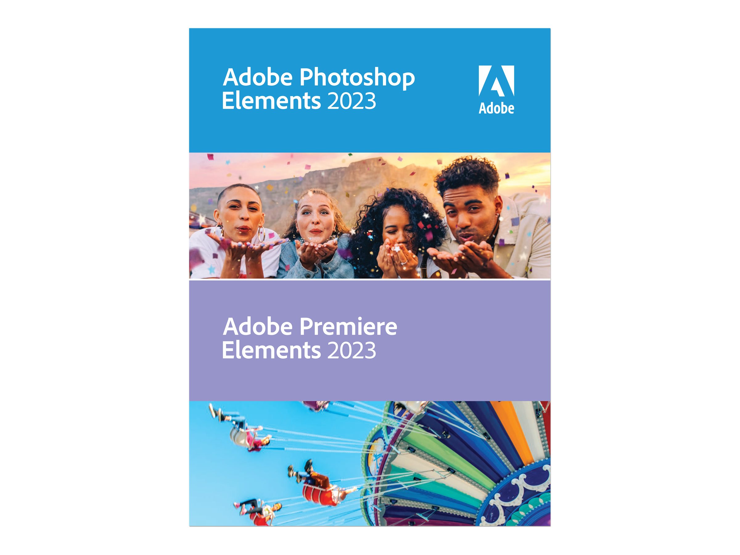 Adobe Photoshop Elements & Premiere Elements 2023 Software Vollversion (DVD)