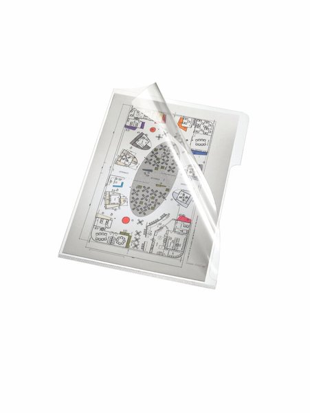 Aktenhülle, A5, PVC, 150my, klar oben und rechts offen, glatt