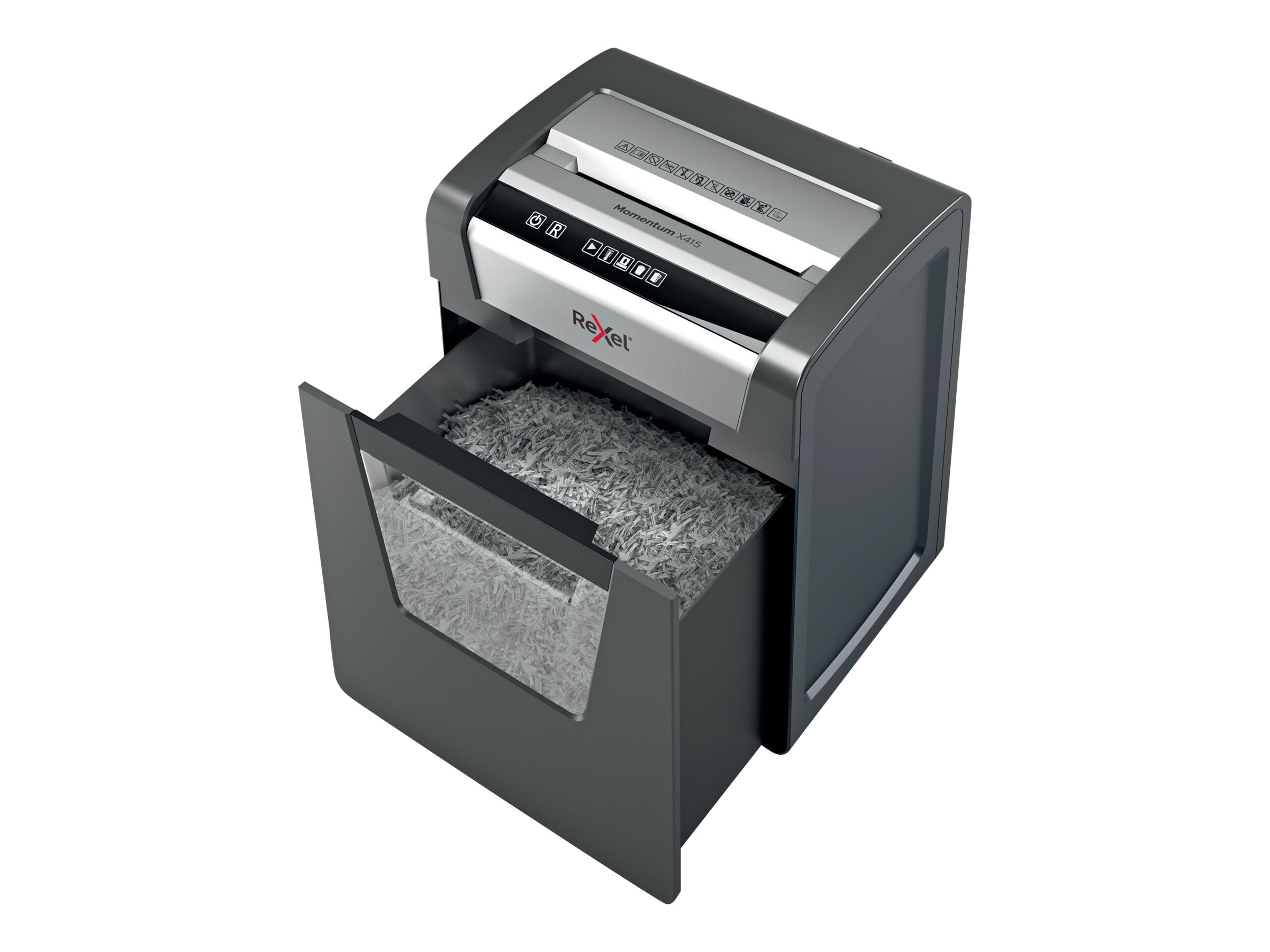 Aktenvernichter Momentum X415 P-4 schwarz, Partikelschnitt 4 x 40 mm,