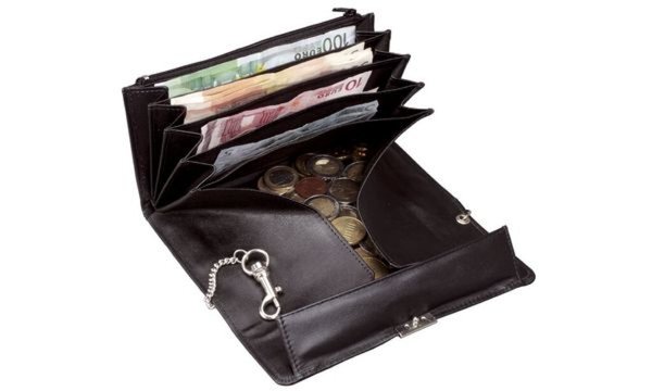 Alassio Kellnerbörse, aus Nappa-Led er, schwarz (5317677)