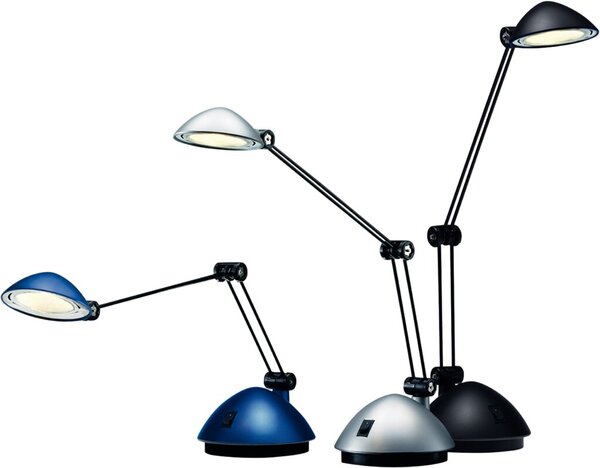 Arbeitsplatzleuchte LED Space, schwarz satiniert, Energieklasse A