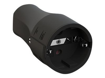 BACHMANN Schutzkontakt Montagekupplung, schwarz - D / NL / A / L - 1 Stück (960