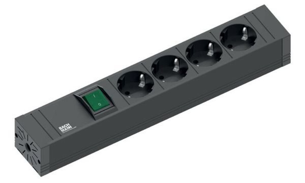BACHMANN Steckdosenleiste 4fach 420.0012 Connect Line mit Schalter 2,0 m Leitun