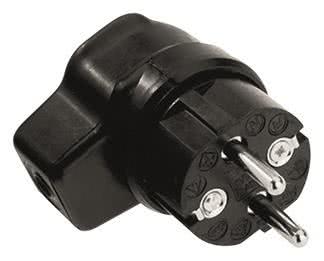 BACHMANN Vollgummi Winkelstecker 919.171 schwarz